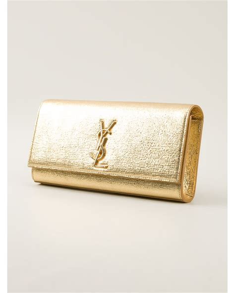 ysl large logo clutch|ysl metallic clutch.